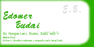 edomer budai business card